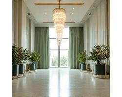 Elegant wedding venue, luxurious interior design