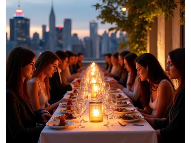Elegant pop-up dining experience in a unique urban setting